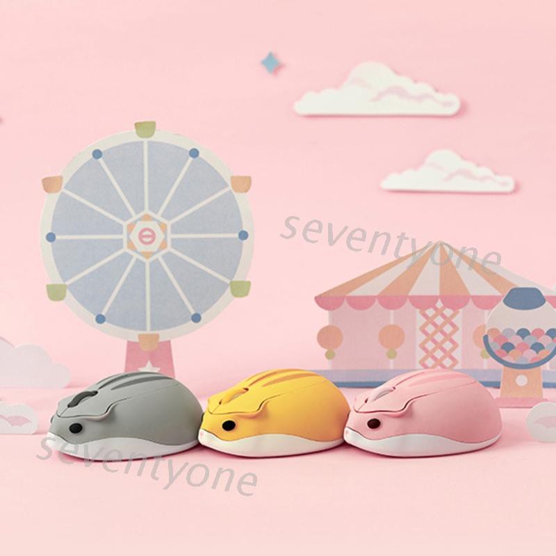 Chuột Quang Không Dây 2.4g Hình Chuột Hamster 3d