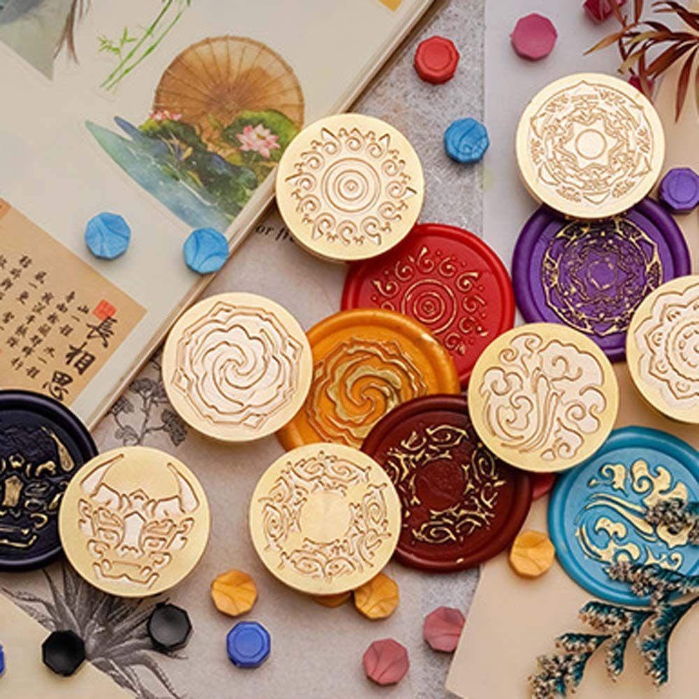 Con Dấu Sáp Niêm Phong Bì Thư Cầm Tay In Nổi Họa Tiết Quỷ Độc Đáo