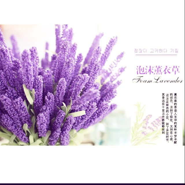 Hoa Giả - Lavender Điểm Xốp Siêu Đẹp