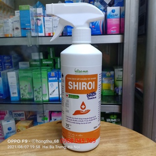 Dung dịch sát khuẩn tay nhanh SHIROI chai xịt 500ml