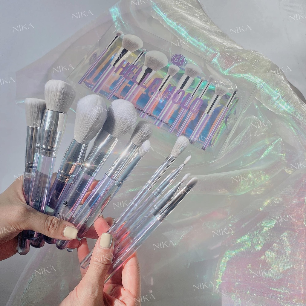 Bộ cọ trang điểm BH cosmetics Hello Holo 10 cây [Nika Cosmetics]