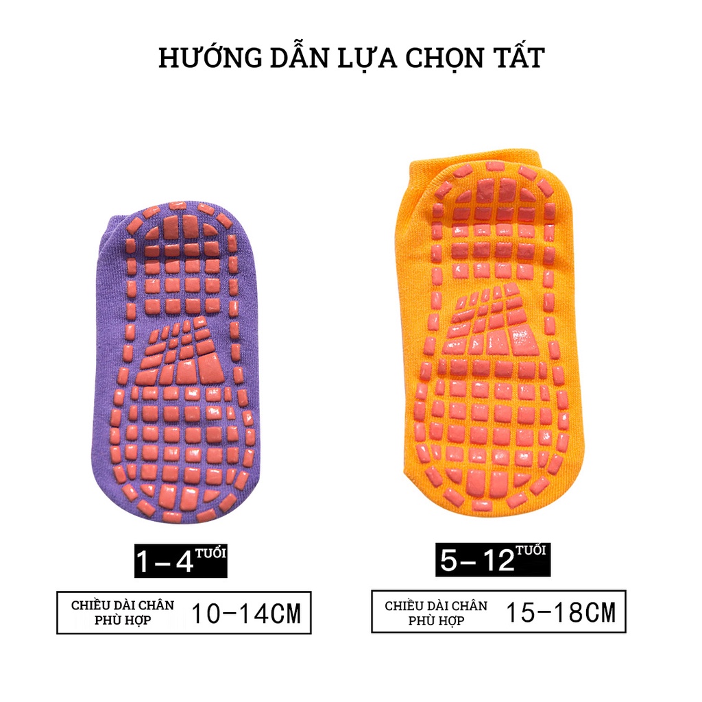[05 đôi ☆☆☆] Tất chống trượt cho bé tất trẻ em chống trơn vớ cho bé trai bé gái giá rẻ LG SOC502