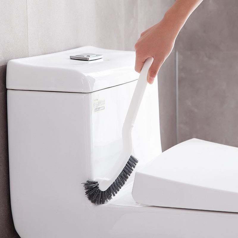 Cây cọ bồn cầu toilet, đầu cong tiện lợi cho chà thành bồn không góc chết chất liệu silicon KN STORE