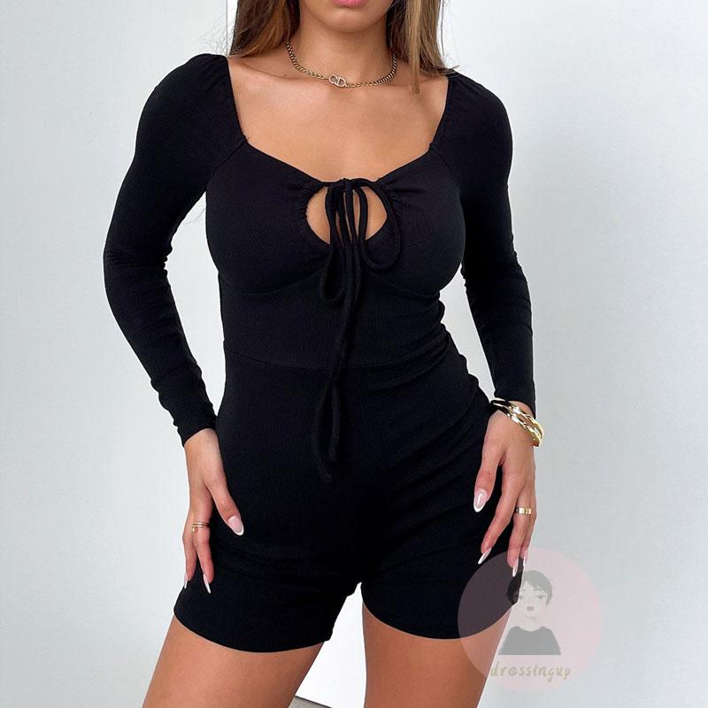 Áo liền quần Tay Dài Màu Sắc Thanh Lịch Dành Cho Nữ