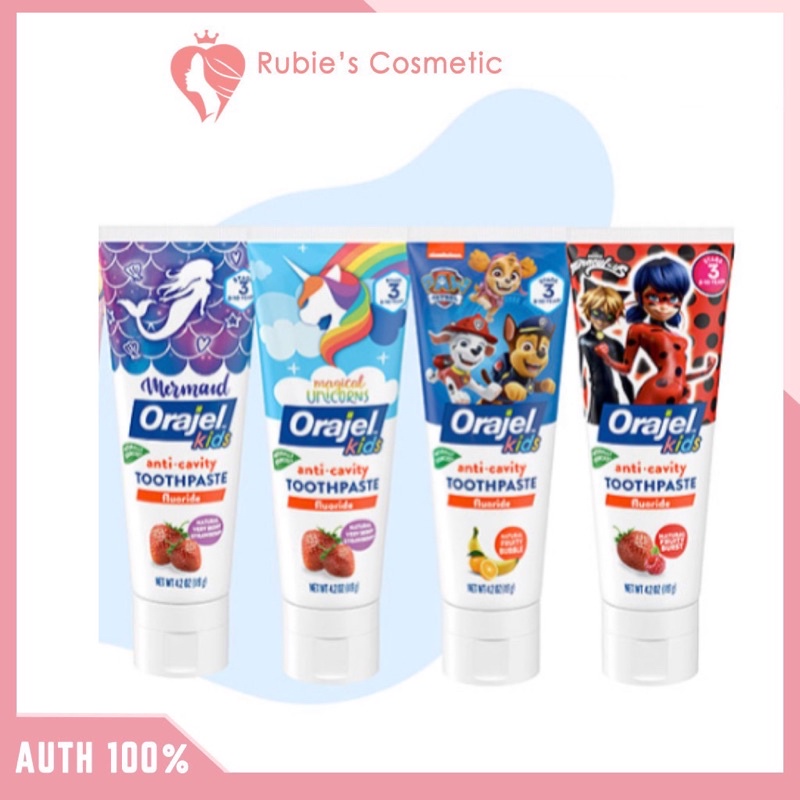 Kem đánh răng cho bé Orajel từ 2-10 tuổi Orajel Kids Fluoride Toothpaste - 119g