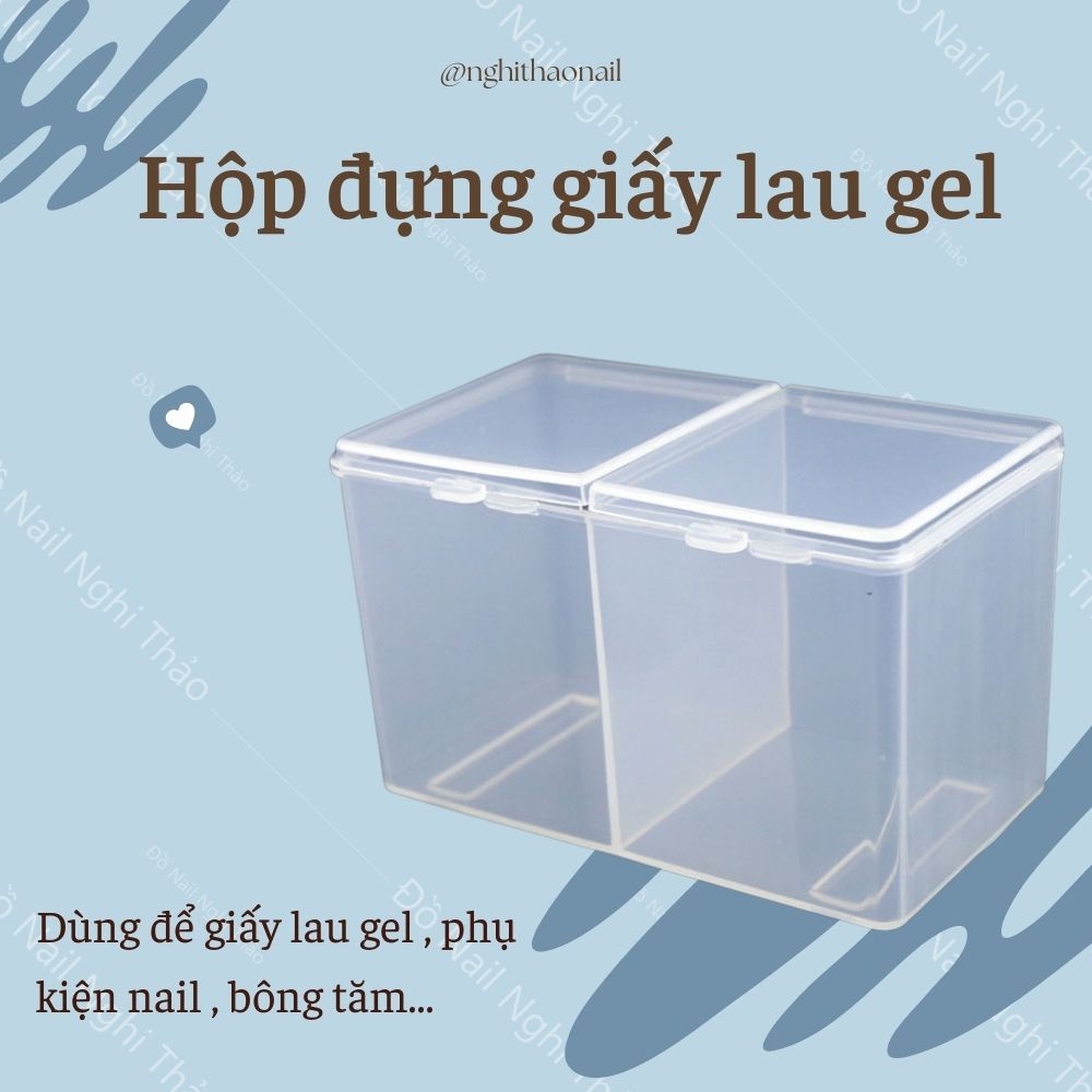 Hộp đựng giấy lau gel 2 ngăn