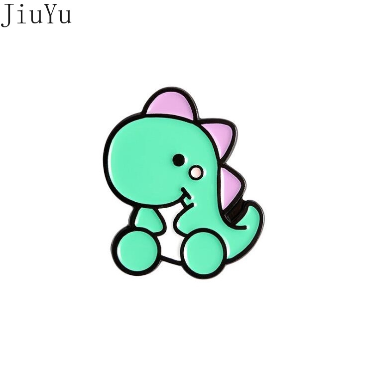 Ghim Cài Áo Hình Khủng Long Phong Cách Retro