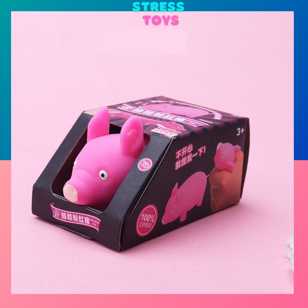 Squishy giá rẻ con heo hồng dẻo đồ chơi xã stress giải trí cho bé