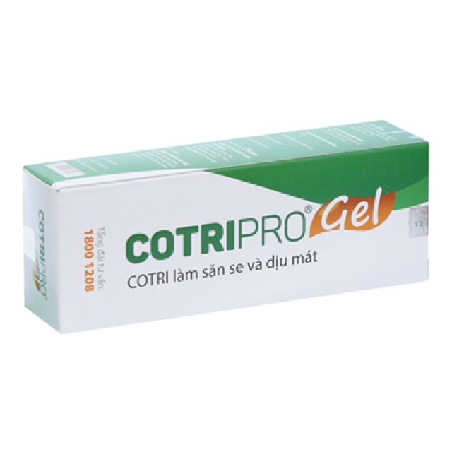 Gel bôi trĩ cotripro gel giảm nhanh triệu chứng đau, nóng rát, chảy máu, giúp co và làm săn se búi trĩ nội, trĩ ngoại