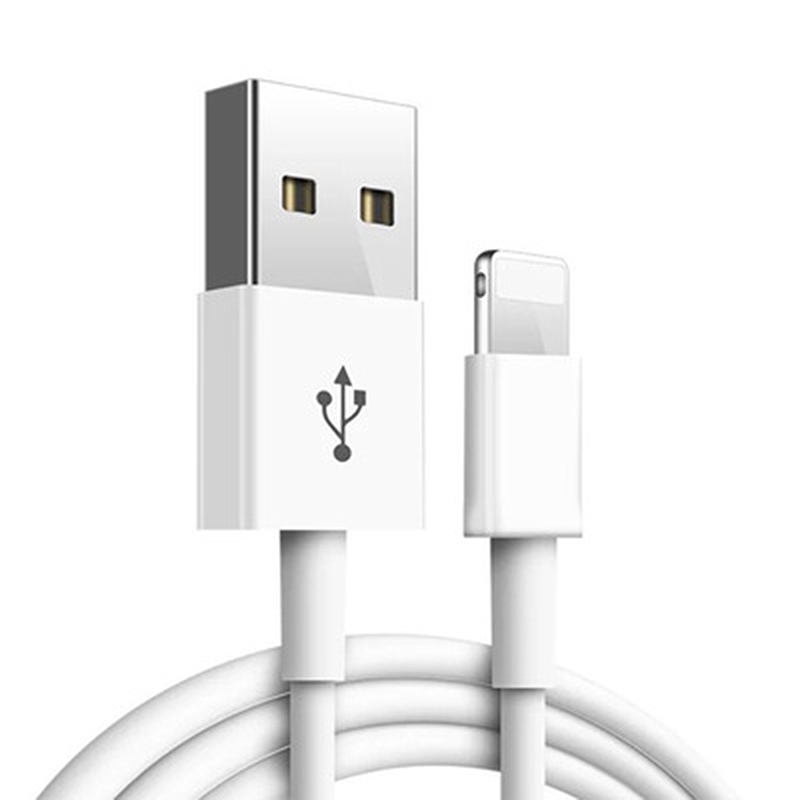 Dây cáp sạc USB sang lightning 1M màu trắng nhỏ gọn thông dụng cho iPhone 5 6 7