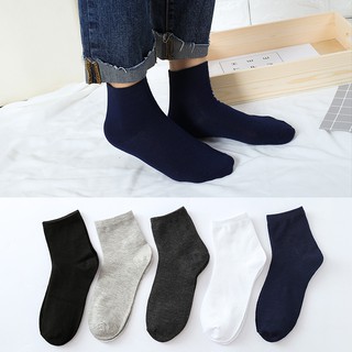 Vớ Tất Nam cổ ngắn cao cấp 100% Cotton Mỏng Nhẹ Thoáng Mát