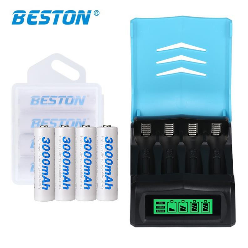 Pin tiểu sạc AA (2A) BESTON , Pin sạc dung lượng 1200mAh, 2000mAh, 3000mAh, 3300mAh (BẢO HÀNH 1 NĂM)