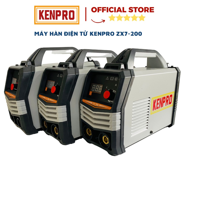 Máy Hàn Điện Tử Kenpro ZX7-200 Hàn Đến Que 3.2mm Hàn Liên Tục Que 2.5mm Bảo Hành 12 Tháng