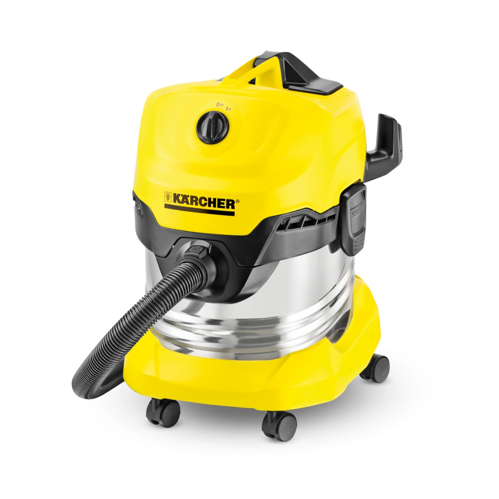 (Sản xuất Romania) Máy hút bụi khô và ướt Karcher WD 4 Premium công suất 1000w với thùng chứa thép chóng gỉ 20 lít | BigBuy360 - bigbuy360.vn