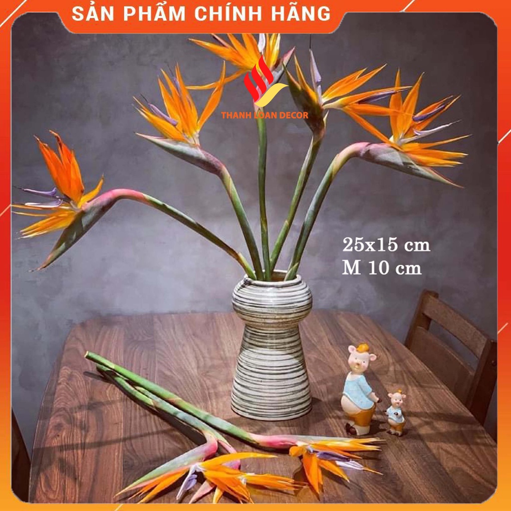 Lọ hoa, bình hoa dáng búp bê, mặt hồ cao cấp - Gốm sứ Bát Tràng - Cắm hoa decor trang trí phòng khách sang trọng