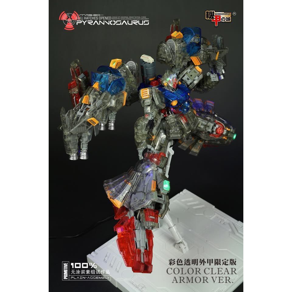 Mô hình lắp ráp 1/72 Mas 20 Pyrannosaurus Gundam GP 02 A Clear Color Armor ver Limited Mechanicore