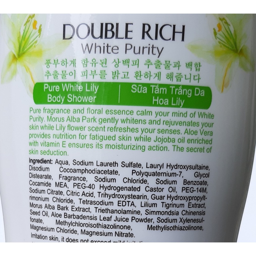 [800g] Sữa tắm DOUBLE RICH Hương Hoa Hồng EVA’S SECRET