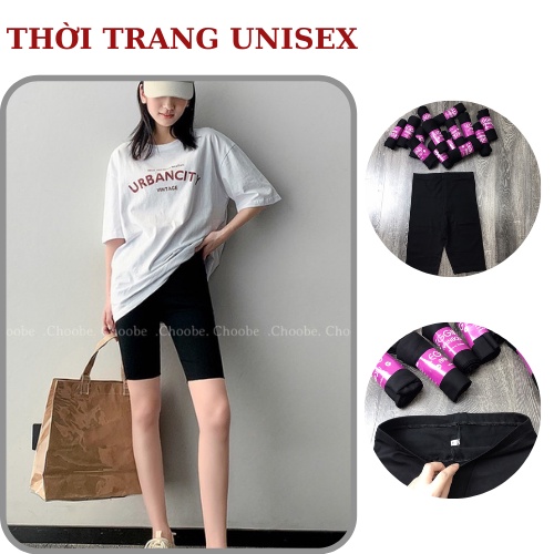 quần legging ngố🍓🍓 quần tập nữ ,màu đen cạp chun, vải cotton co giãn-KPI
