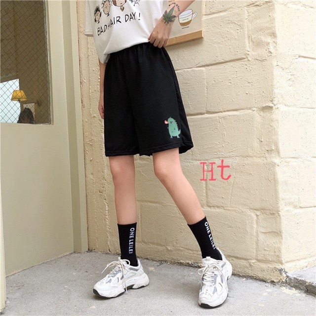 Quần ngố Khủng long phun lửa In 5D H2A377