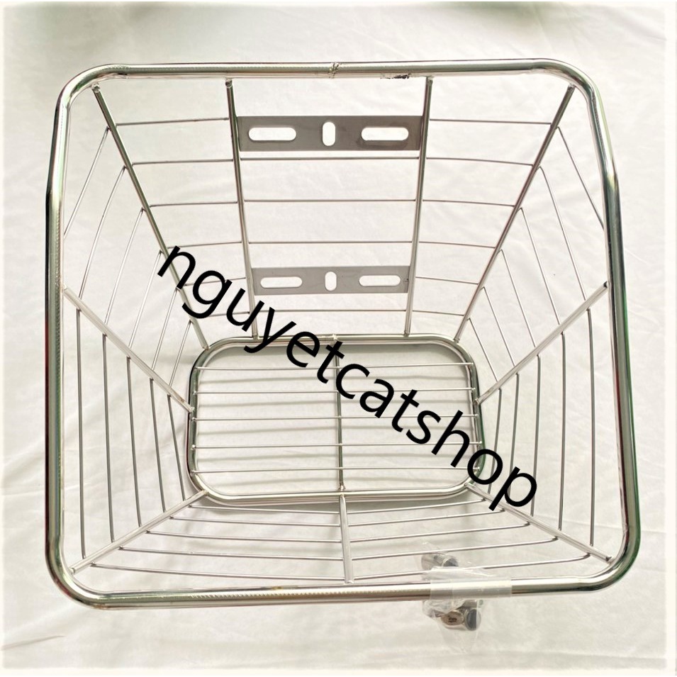 Rổ inox cho xe Dream, Wave, Sirius