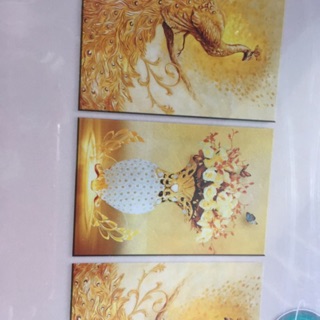 Tranh đính đá chim công nghệ thuật