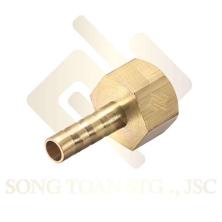 [BÉC NỐI ỐNG] Khớp nối ống ren trong kết nối ống nhựa mềm PU - Đồng (female airline horse connector) Búp đuôi chuột