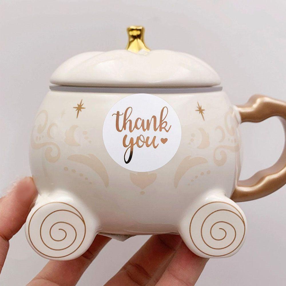 Cuộn Miếng Dán Niêm Phong Bao Bì In Chữ Thank You Độc Đáo