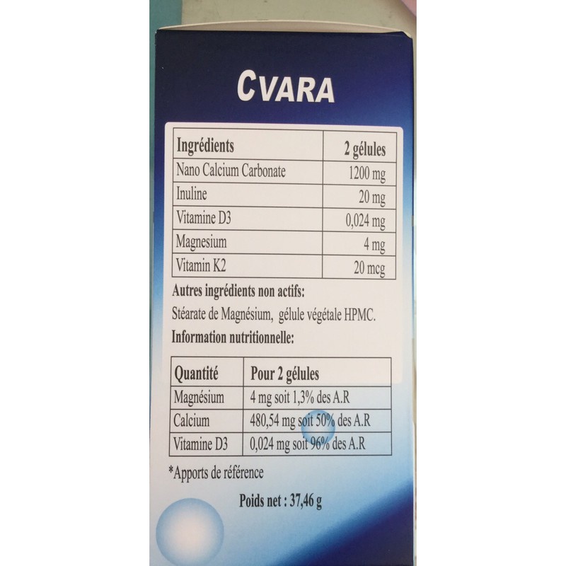 Anica Nano Calcium và Cvara - Nano Calcium bổ sung canxi cho phụ nữ mang thai và cho con bú,người bị loãng xương,trẻ em