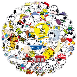 ✨✨Bộ 50 Miếng Dán Trang Trí Chống Thấm Nước Hình Snoopy Đáng Yêu