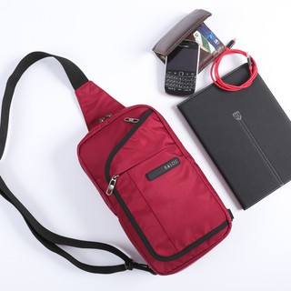[ Balo BALOS Chính Hãng ] ZEN SLING 1 D.Red - Balo chéo một quai Thời Trang nam nữ phong cách HÀN QUỐC bảo hành 5 năm