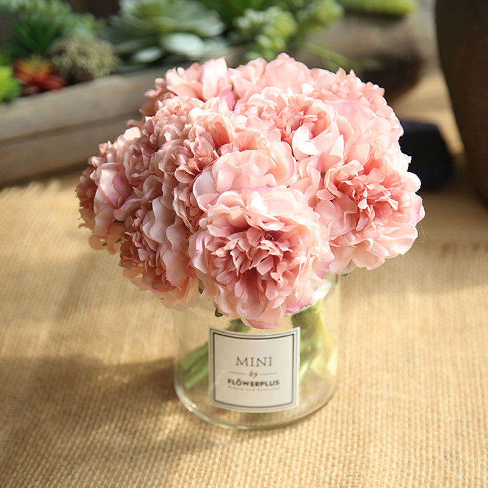 Bó Hoa Cẩm Tú Cầu Giả 5 Đầu Dùng Trang Trí