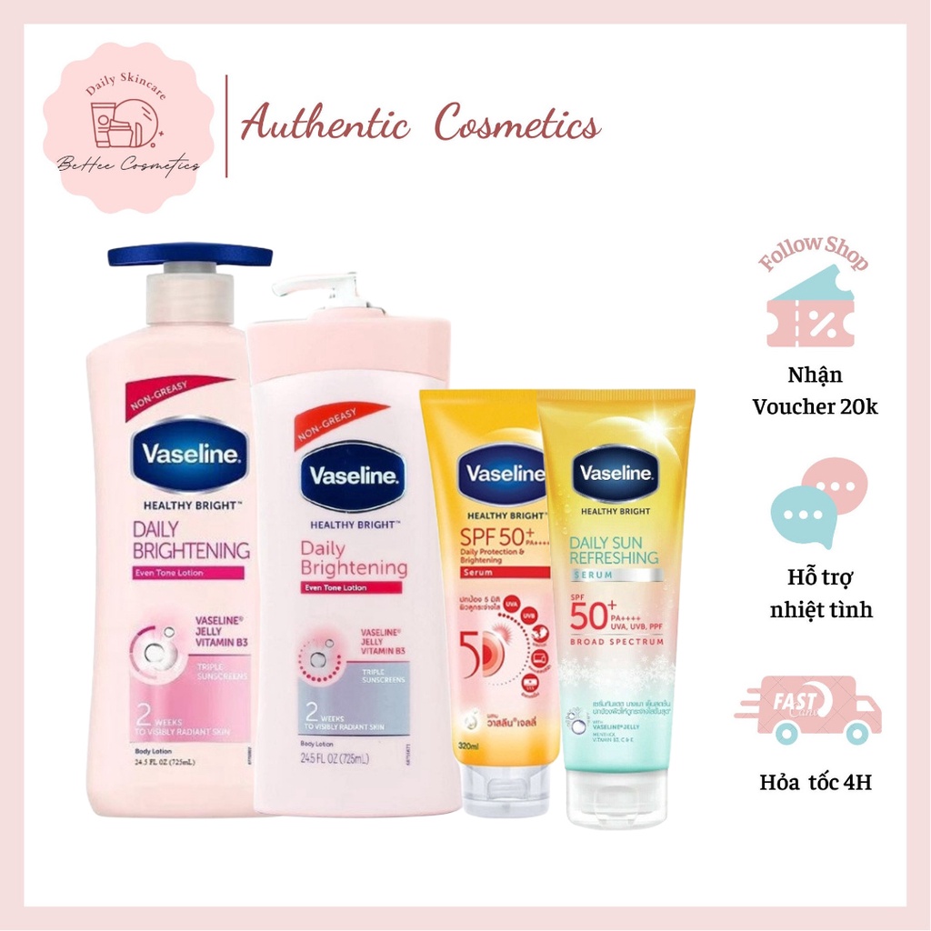 Vaseline Lotion - Serum Dưỡng Trắng Da Body