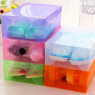 Combo 5 hộp đựng giày trong suốt bằng nhựa siêu bền