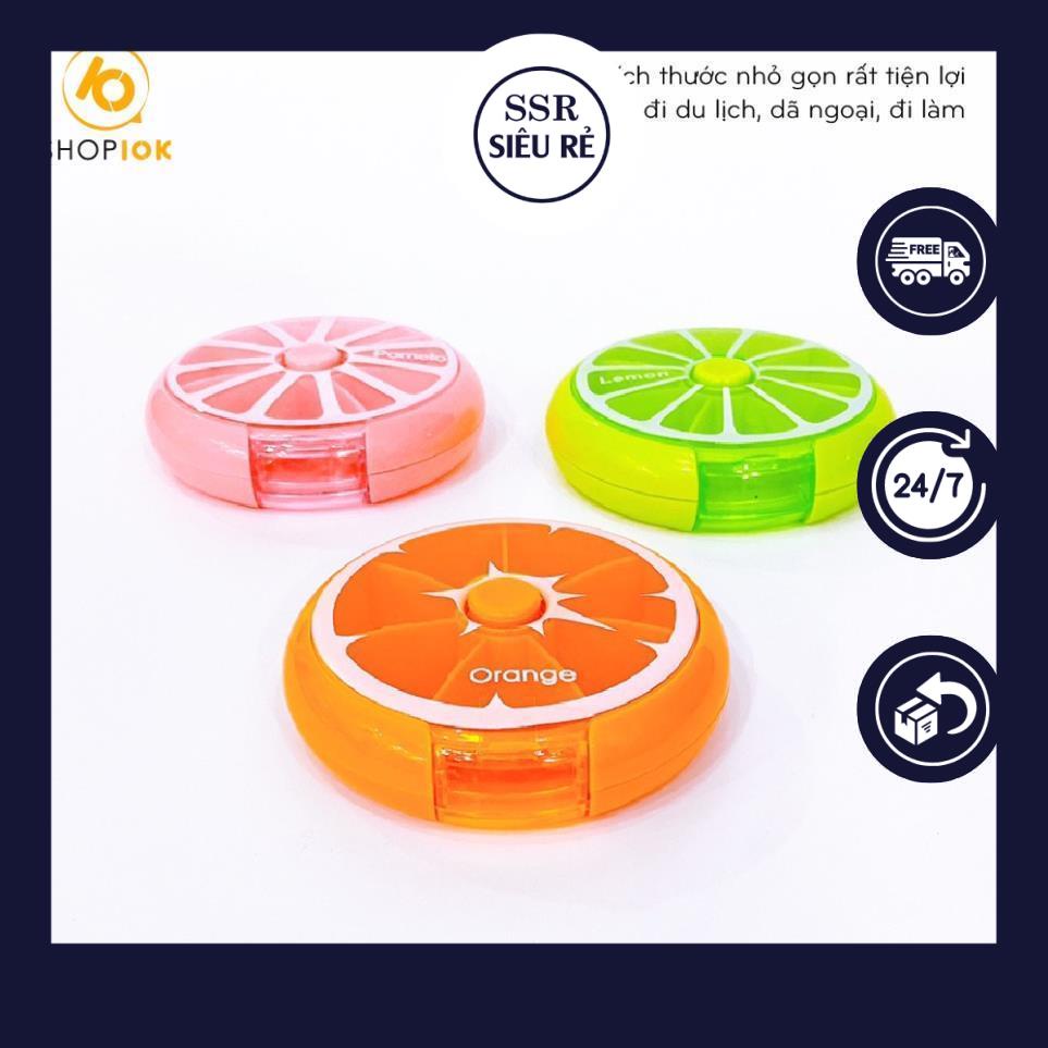 Hộp chia thuốc quả cam, đựng thuốc 7 ngày tiện lợi (LA1621)