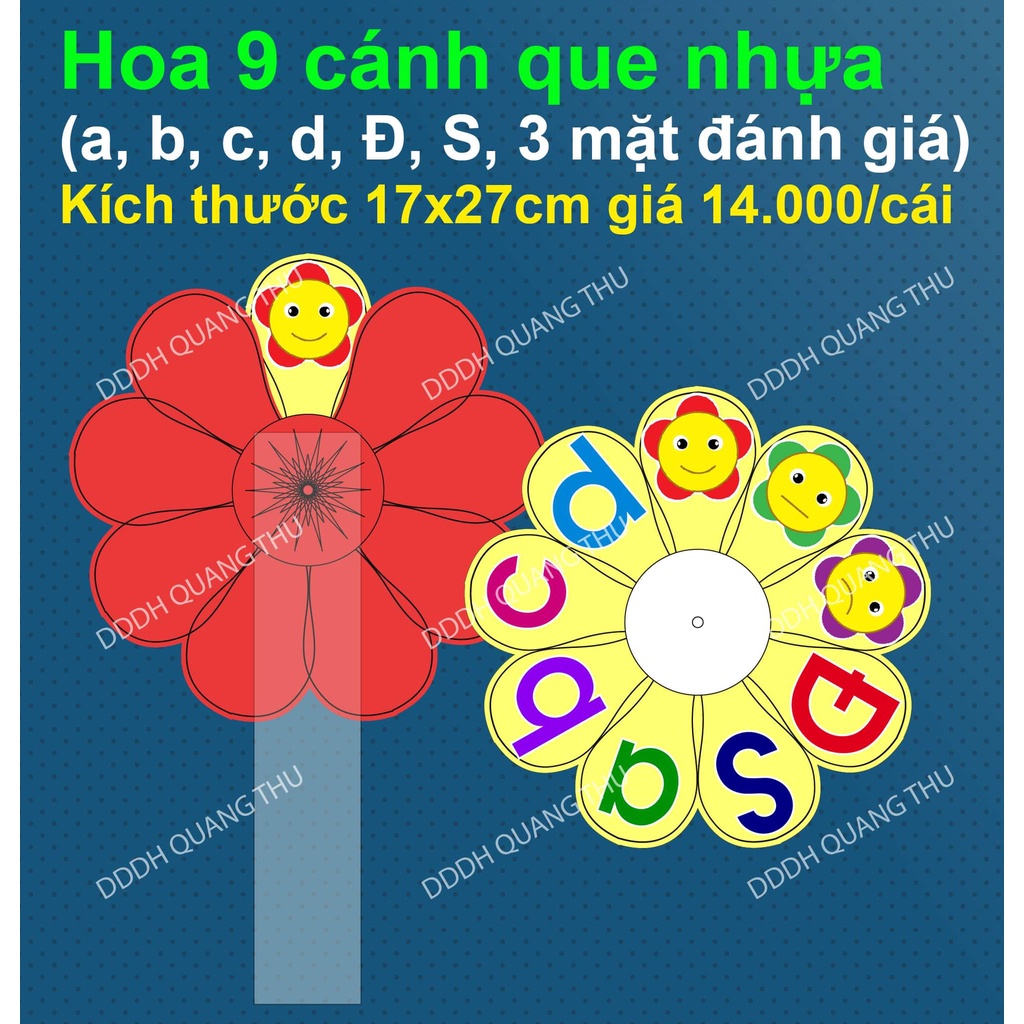 Hoa trắc nghiệm đa năng 9 cánh