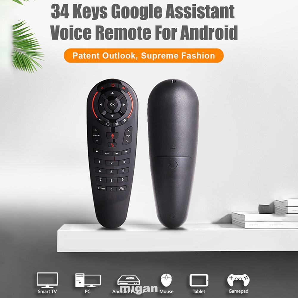 G30 Universal Wireless Battery Powered Mini Portable Voice Control 2Key 33Key Air Mouse