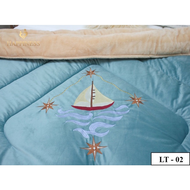 🌈video thật💕Chăn lông thỏ cao cấp 2mx2m2- 4,3kg-4,5kg hãng Happiness Việt Nam ❤️