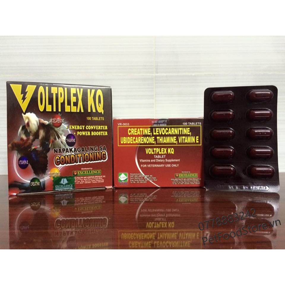 Voltplex KQ (1 hộp) dành cho gà chế độ đá - Thuốc Chiến Kê.