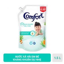 Nước xả vải Comfort 1 Lần Xả Hương Gió Xuân túi 1.6L