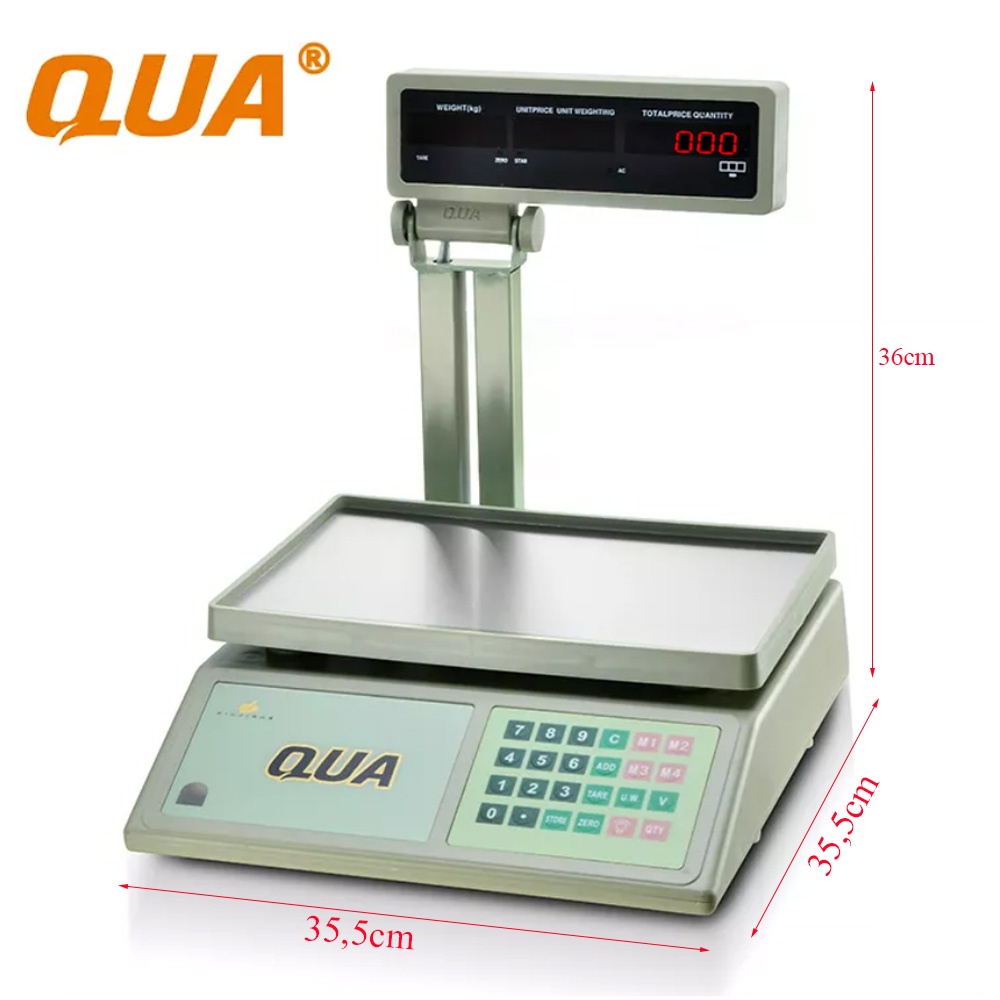 Cân bàn tính tiền điện tử KHALIK QUA 803B chuyên dùng cho siêu thị, chợ, tạp hóa
