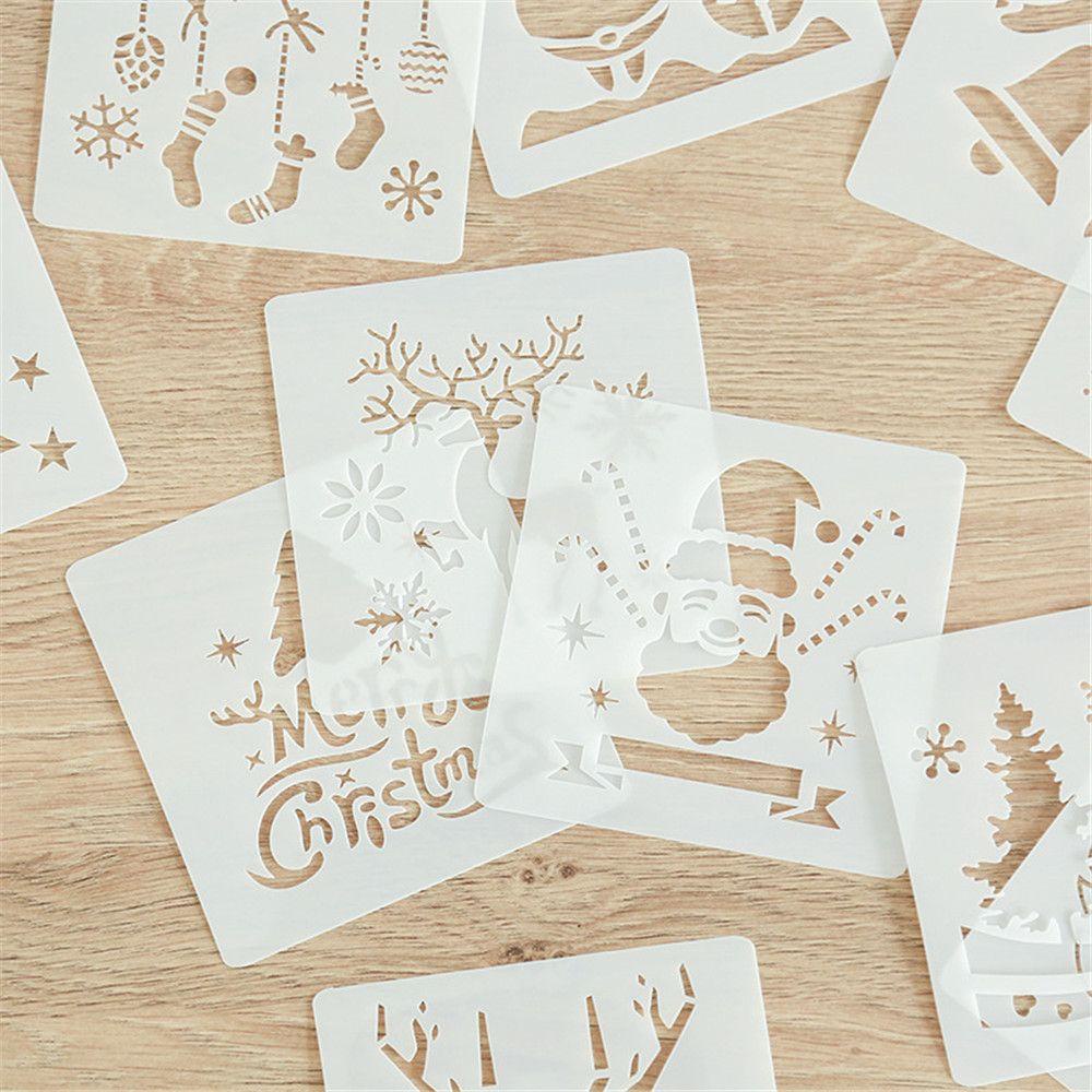 Set 12 Khuôn Dập Nổi Nhiều Lớp Mẫu Mới Dùng Trang Trí Album Thủ Công DIY