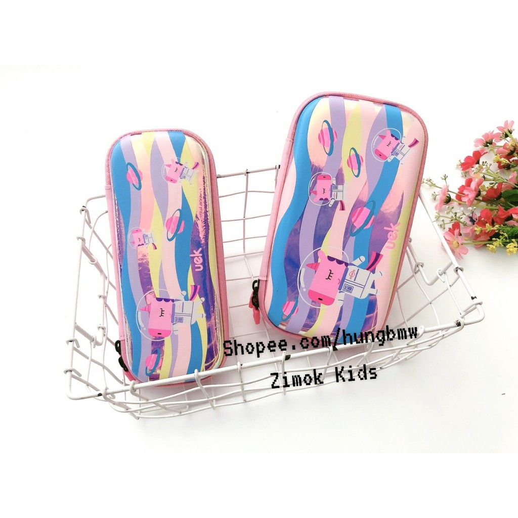 Hộp bút nhựa dẻo cho bé gái hình Unicorn, Mèo cute, Ngựa Pony đủ kích thước chính hãng UEK full box cực kỳ nhẹ không ồn