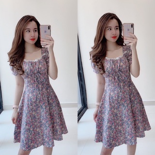Váy hoa nhí nhúm ngực