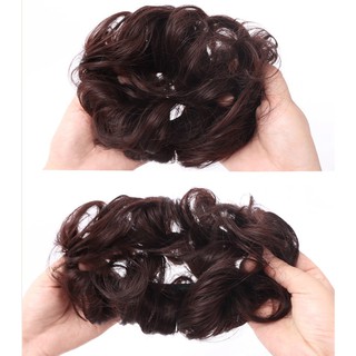 Tóc giả búi 💖FREESHIP💖 Tóc búi xoăn cột J25C, búi xoăn tóc giả, cột búi tóc, búi cột tóc xoăn
