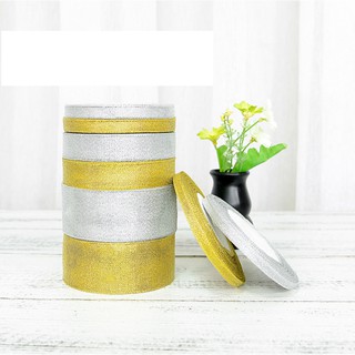 Cuộn ruy băng kim tuyến, ruy băng gói quà màu trơn - phụ kiện trang trí