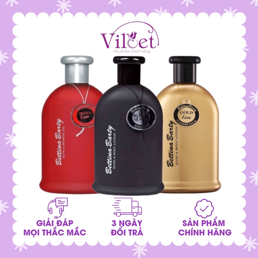 Sữa tắm trắng da tinh dầu nước hoa nam nữ Bettina Barty Đức thơm quyến rũ - Shop Viloet