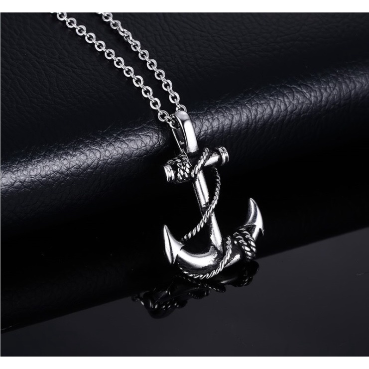 Vòng đeo cổ hình mỏ neo - dây chuyền hợp kim - unisex nam nữ - PK016