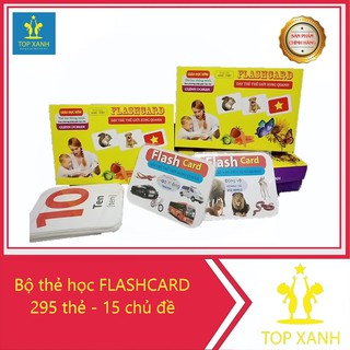 🔥🔥🔥Bộ Thẻ Học Thông Minh loại to Flashcard 15 Chủ Đề song ngữ Anh-Việt