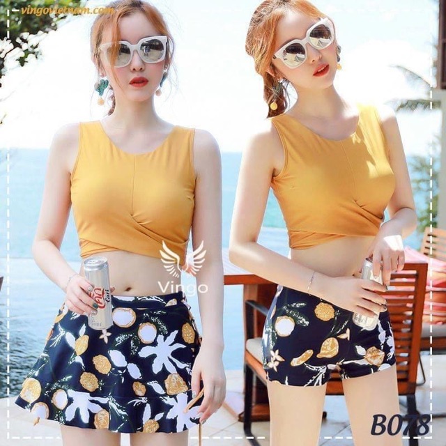 (SẴN HÀNG) Bộ bikini áo yếm 3 mảnh (có ảnh thật) | BigBuy360 - bigbuy360.vn