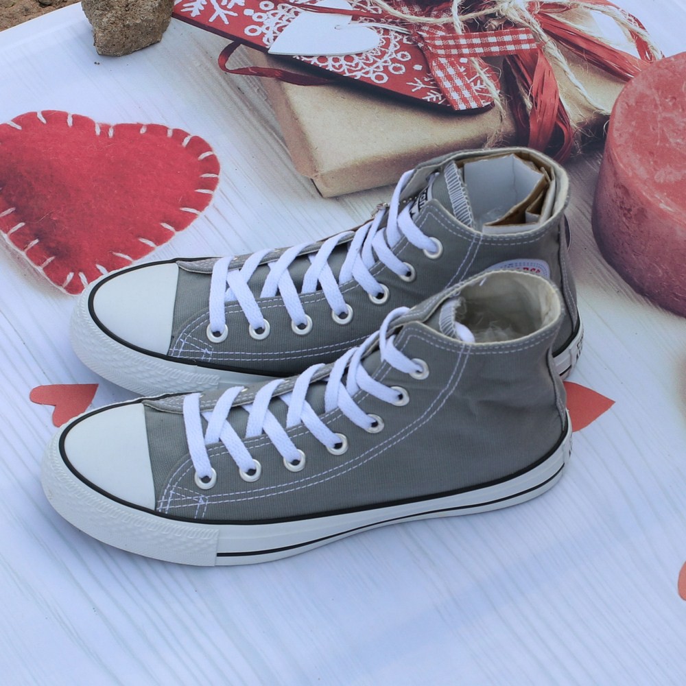 Giày AllStar Classic Màu Xám Cổ Cao Nam